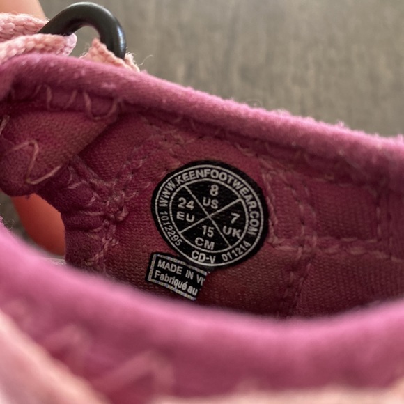 Keen toddler Newport H2 waterproof sandal shoes pink size US 8c - Picture 8 of 11
